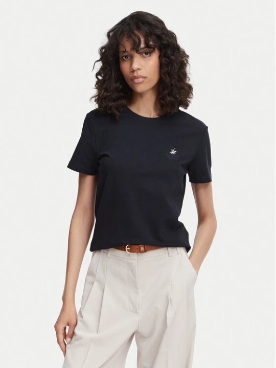 Zdjęcie produktu Beverly Hills Polo Club T-Shirt P-SS26W-TS516523 Granatowy Regular Fit