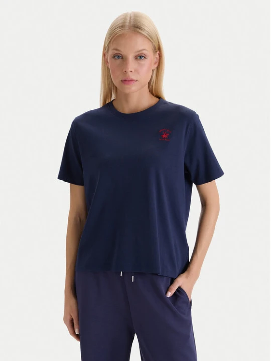 Zdjęcie produktu Beverly Hills Polo Club T-Shirt W126-BHLTS-1031-20X Granatowy Regular Fit