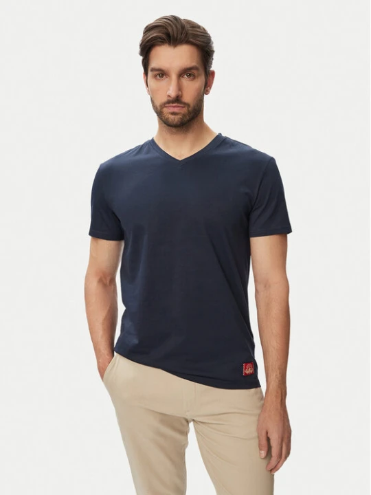 Zdjęcie produktu Beverly Hills Polo Club T-Shirt W126-BHMTS-1019-19X Granatowy Regular Fit