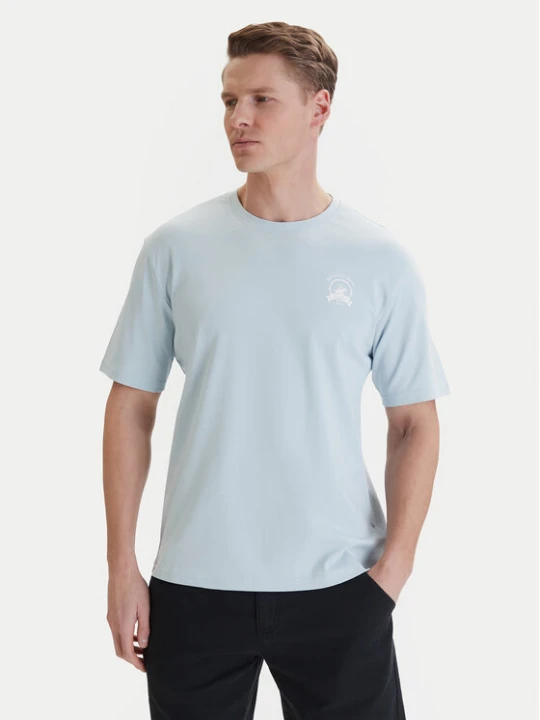 Zdjęcie produktu Beverly Hills Polo Club T-Shirt W126-BHMTS-1021-23X Niebieski Regular Fit