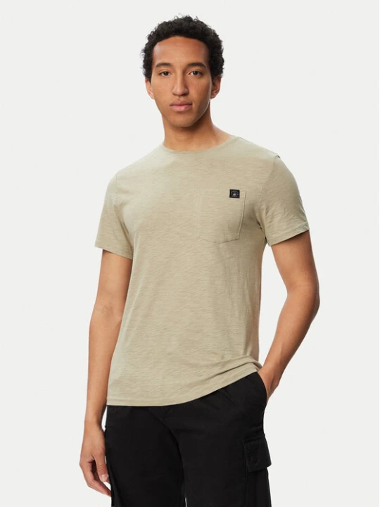 Zdjęcie produktu Beverly Hills Polo Club T-Shirt W126-BHMTS-1024-33X Khaki Regular Fit