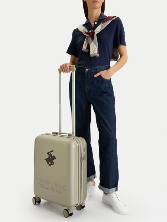 Zdjęcie produktu Beverly Hills Polo Club Walizka kabinowa CEO-BHPC-S-003-08-BEIGE Beżowy