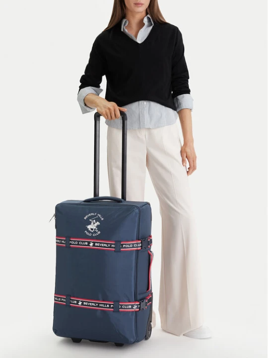 Zdjęcie produktu Beverly Hills Polo Club Walizka średnia CEO-BHPC-WAL-001-M Granatowy