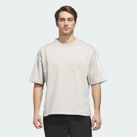 Zdjęcie produktu BEYOND GRAPHIC SHORT SLEEVE CREWNECK Sweatshirt Adidas beżowy