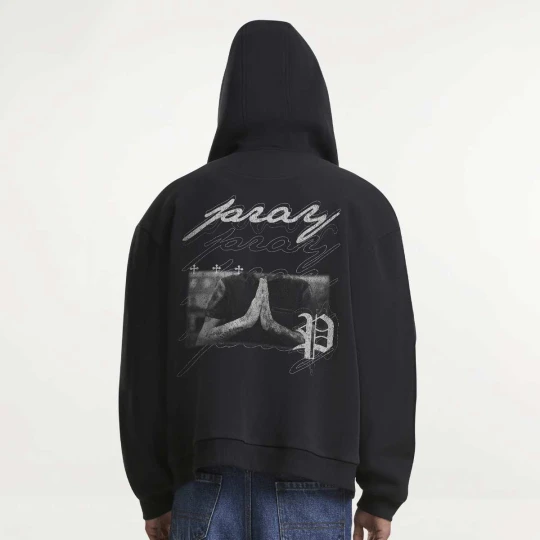 Zdjęcie produktu Beyond The Prayer Fluffy Zip Hoody Mister Tee czarny