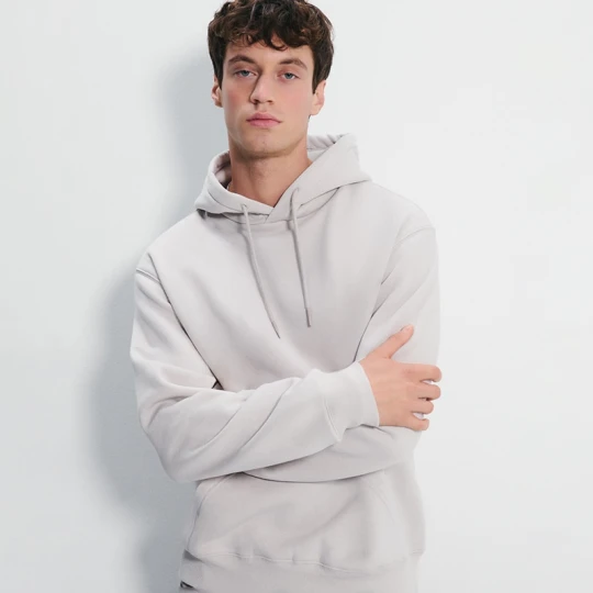 Zdjęcie produktu Beżowa bluza basic regular fit z kapturem House