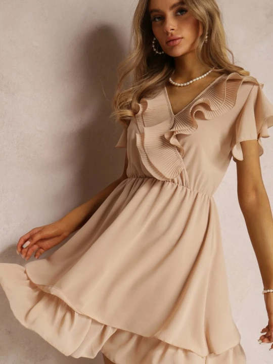 Zdjęcie produktu Beżowa Sukienka Canolea Lily Rose