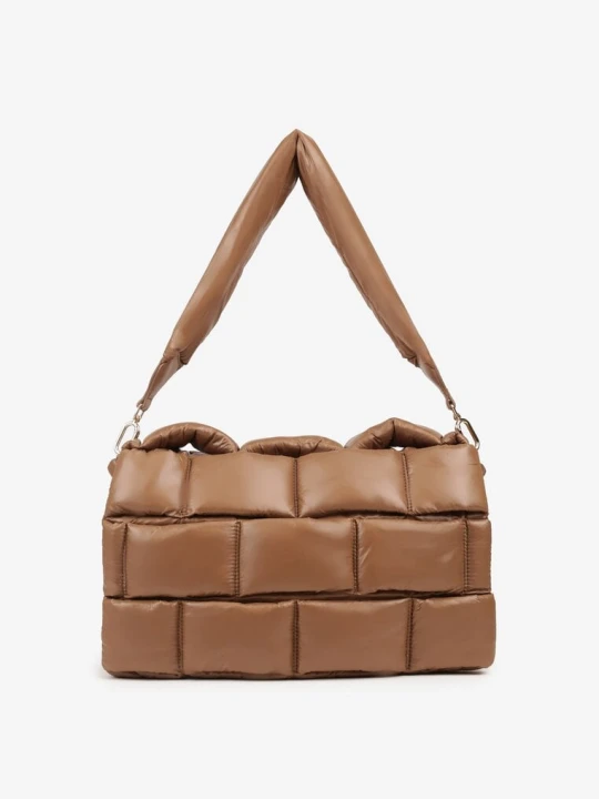 Zdjęcie produktu Beżowa Torebka na Ramię Typu Puffer Bag Norriva Kassandra