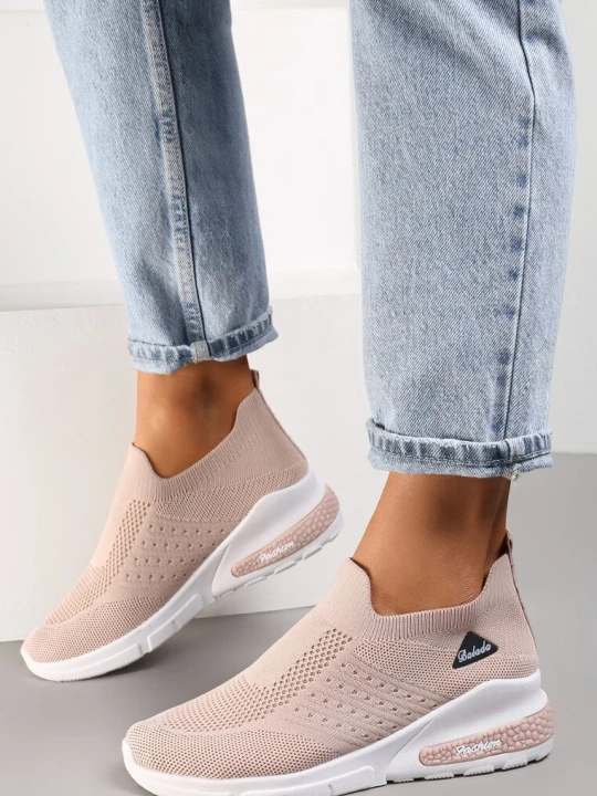 Zdjęcie produktu Beżowe Buty Sportowe Amathane Ballada