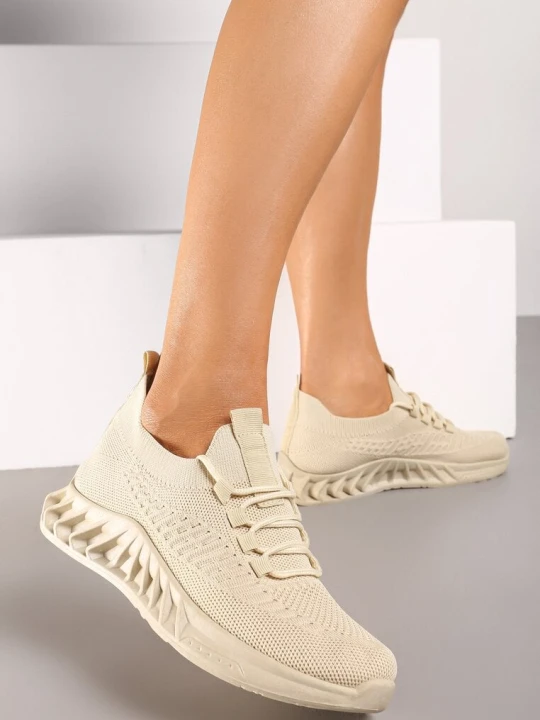 Zdjęcie produktu Beżowe Buty Sportowe Eudiopis