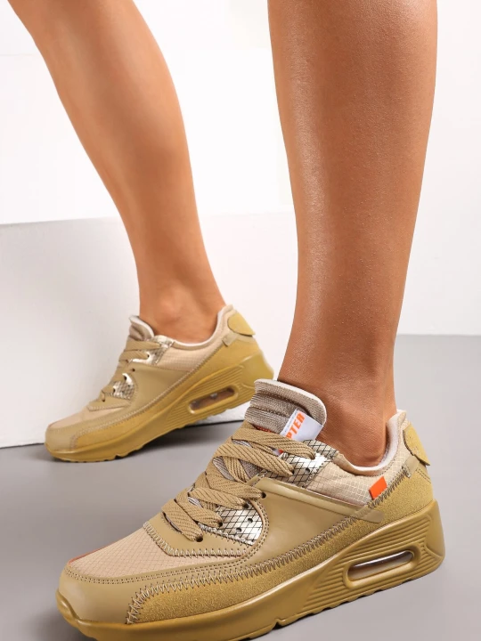 Zdjęcie produktu Beżowe Buty Sportowe Nymerris