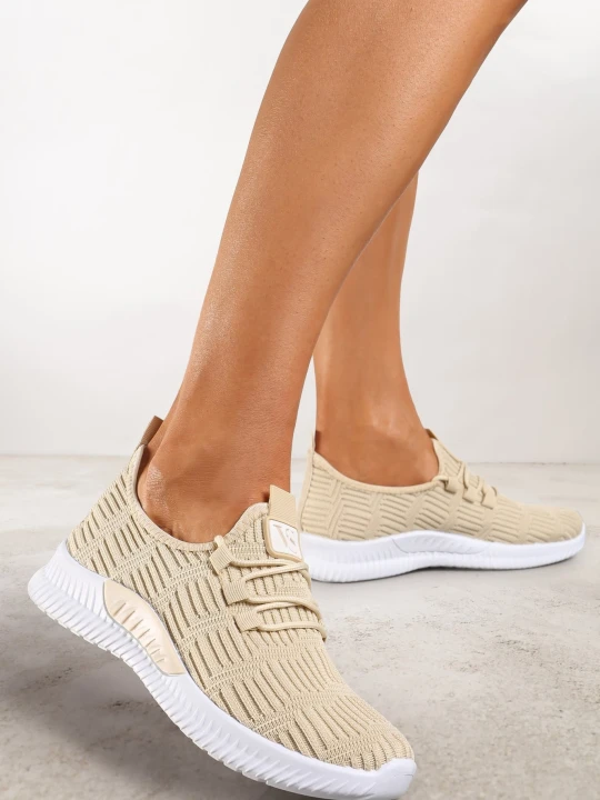 Zdjęcie produktu Beżowe Buty Sportowe Pudina Vices