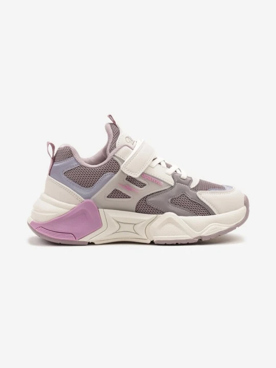 Zdjęcie produktu Beżowe Buty Sportowe Sneakersy z Rzepem na Tłoczonej Podeszwie Azrivae Apawwa