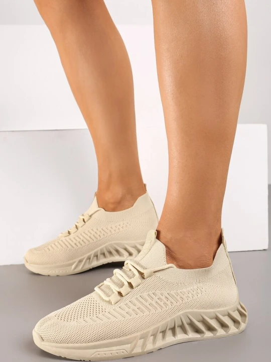 Zdjęcie produktu Beżowe Buty Sportowe Telephotis