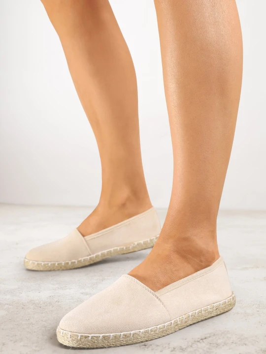 Zdjęcie produktu Beżowe Espadryle Vices na Podeszwie z Plecionki Sesaniela
