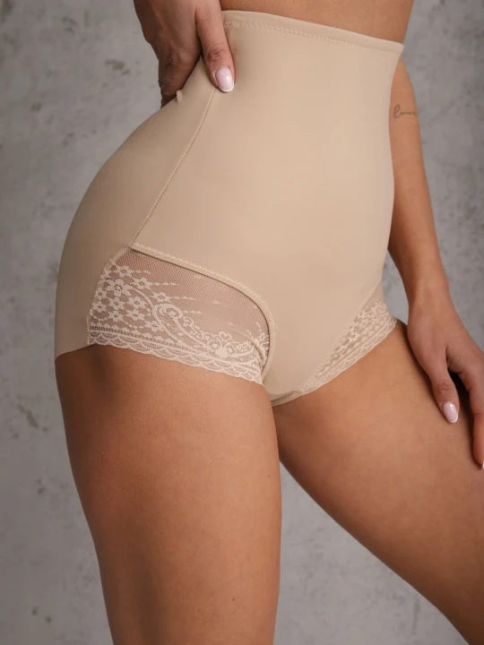 Zdjęcie produktu Beżowe Majtki Modelujące High Waist Emiree HAN