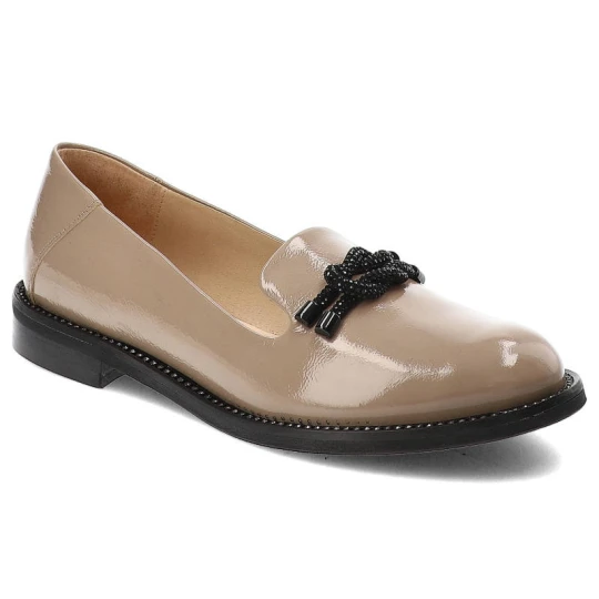 Zdjęcie produktu Beżowe Mokasyny Armodo Modne Buty Damskie