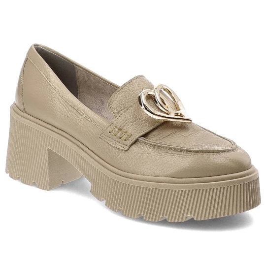 Zdjęcie produktu Beżowe Półbuty Armodo Eleganckie Buty Damskie