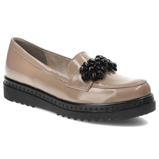 Zdjęcie produktu Beżowe Półbuty Armodo Skórzane Eleganckie Buty