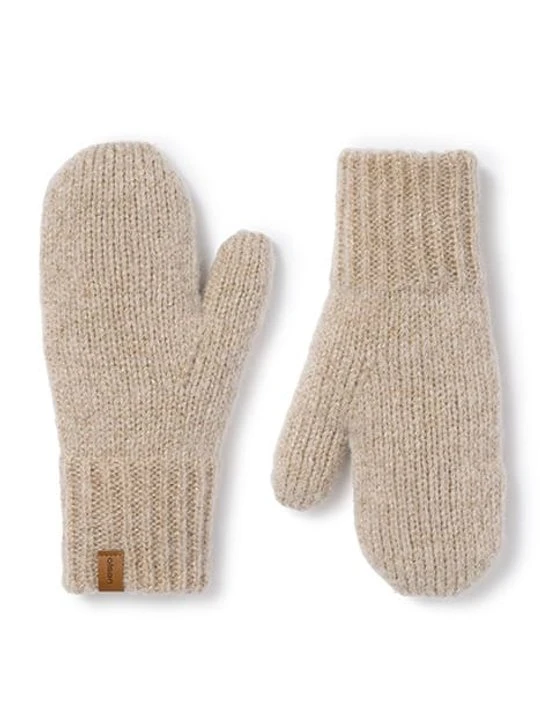 Zdjęcie produktu Beżowe rękawiczki damskie z wełną merino Olsen