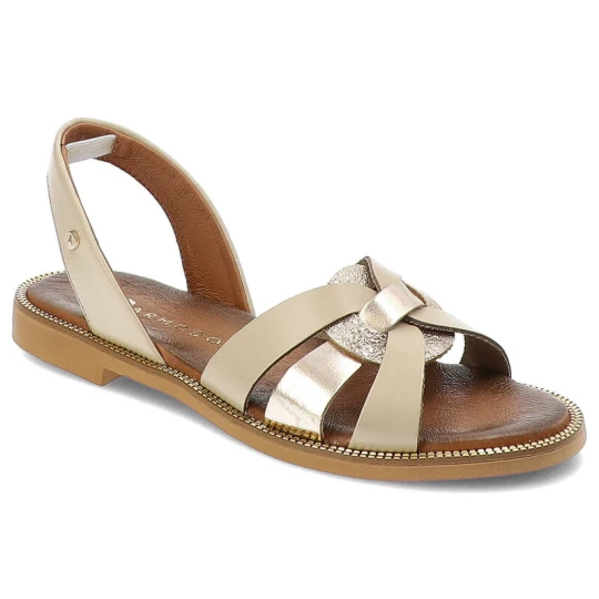 Zdjęcie produktu Beżowe Sandały Armodo Modne Buty Damskie