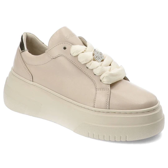 Zdjęcie produktu Beżowe Sneakersy Chebello Modne Buty Damskie