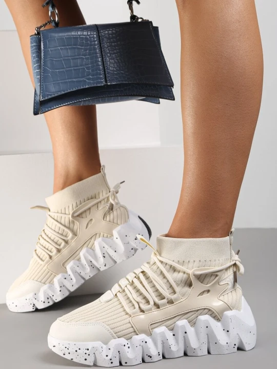 Zdjęcie produktu Beżowe Sneakersy Chrysialla Vices