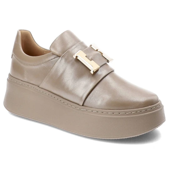 Zdjęcie produktu Beżowe Sneakersy Damiss Wygodne Buty Damskie