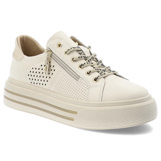 Zdjęcie produktu Beżowe Sneakersy Filippo Modne Obuwie Damskie