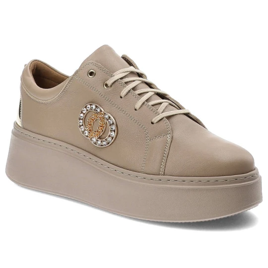 Zdjęcie produktu Beżowe Sneakersy Lamanti Damskie Stylowe Obuwie