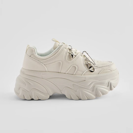 Zdjęcie produktu Beżowe sneakersy na masywnej platformie House