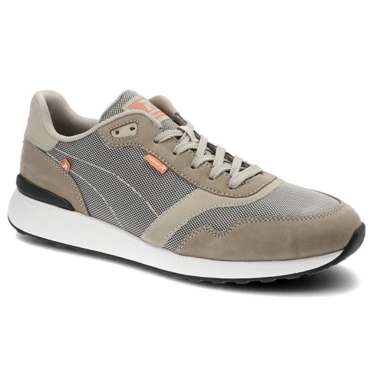 Zdjęcie produktu Sneakersy damskie Rieker, tekstylno-zamszowa cholewka sportowa sylwetka z klasycznym sznurowaniem, grey, 07602-42 beżowy
