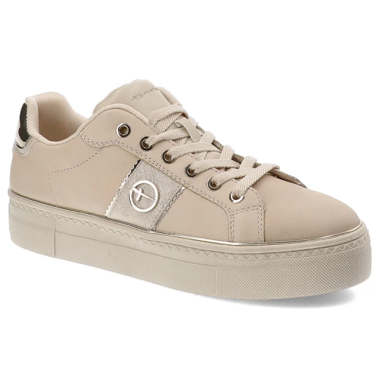 Zdjęcie produktu Beżowe Sneakersy Tamaris Modne Obuwie Damskie