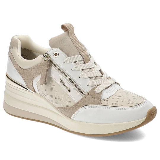 Zdjęcie produktu Beżowe Sneakersy Tamaris Wygodne Buty Damskie