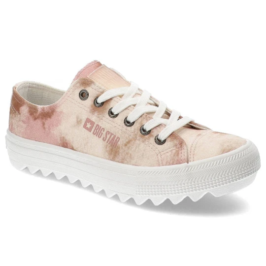 Zdjęcie produktu Beżowe Trampki Big Star Modne Buty Damskie