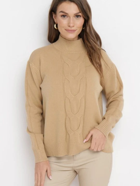 Zdjęcie produktu Beżowy Golf Prisca M&d Fashion