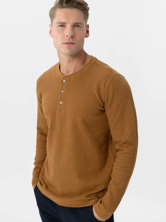 Zdjęcie produktu Beżowy longsleeve -AZUX Volcano