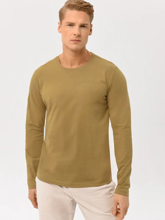 Zdjęcie produktu Beżowy longsleeve L-HALS Volcano