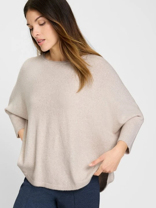 Zdjęcie produktu Beżowy sweter damski Olivia z wiskozą – Neo Comfort Olsen