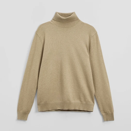 Zdjęcie produktu Beżowy sweter z golfem House
