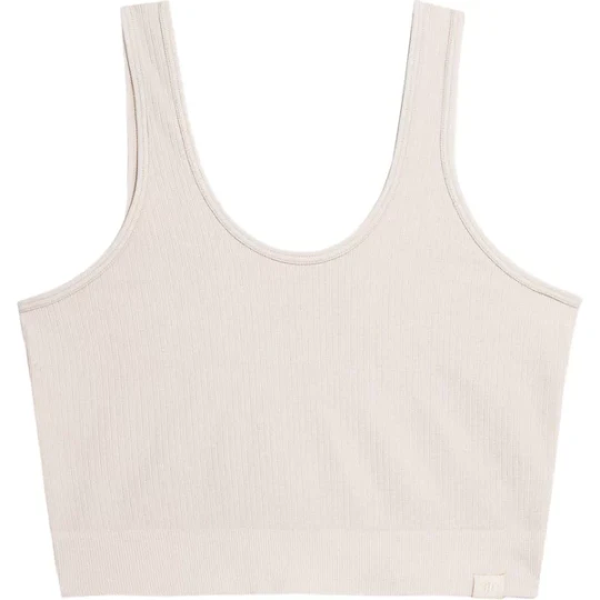 Zdjęcie produktu Bezrękawnik, crop top damski 4FSS23TTSHF564 4F Beżowy