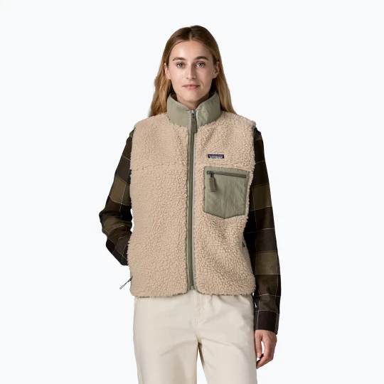Zdjęcie produktu Bezrękawnik damski Patagonia Classic Retro-X dark natural w / river rock green Beżowy