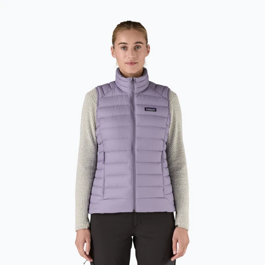 Zdjęcie produktu Bezrękawnik damski Patagonia Down Sweater concrete purple Fioletowy