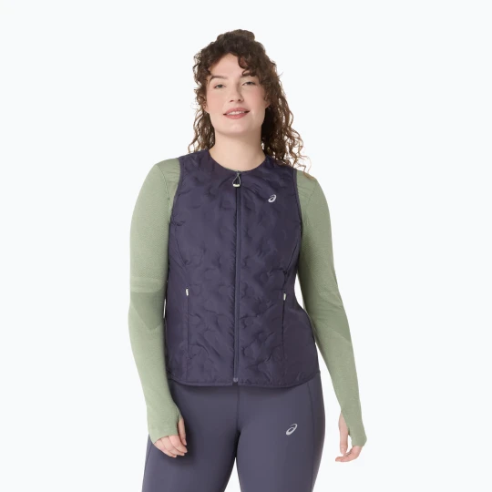Zdjęcie produktu Bezrękawnik do biegania damski ASICS Nagino Run Padded Gilet indigo fog Szary