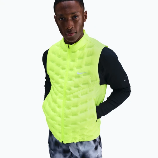 Zdjęcie produktu Bezrękawnik do biegania męski Nike Therma-FIT ADV Repel AeroLoft volt Zielony