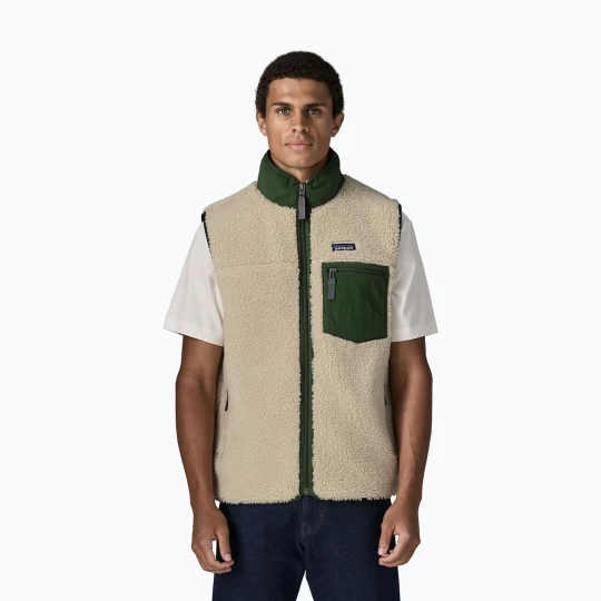 Zdjęcie produktu Bezrękawnik męski Patagonia Classic Retro-X dark natural w / treeline green Beżowy
