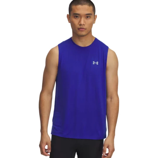 Zdjęcie produktu Bezrękawnik męski Trail Run Launch Tank Under Armour Granatowy