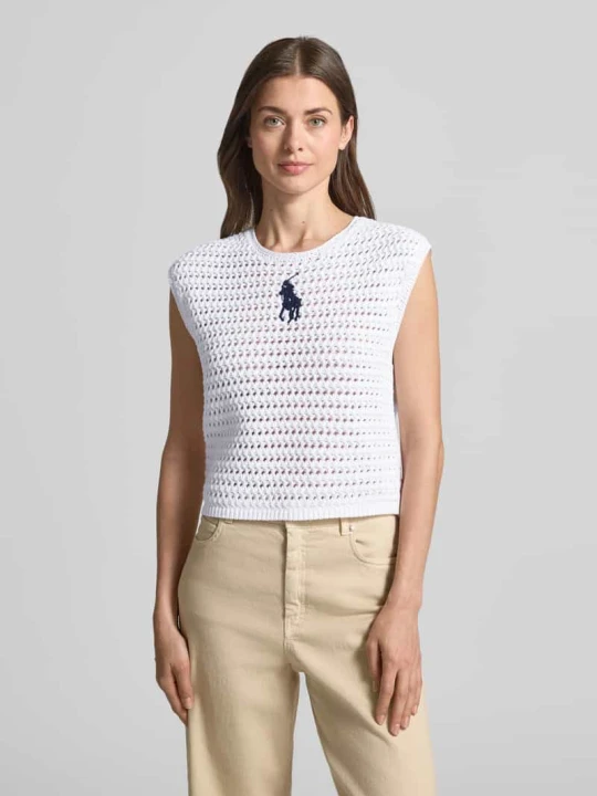 Zdjęcie produktu Bezrękawnik o kroju regular fit z czystej bawełny Polo Ralph Lauren Biały