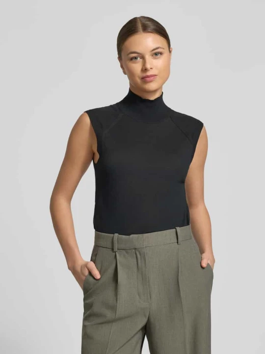 Zdjęcie produktu Bezrękawnik o kroju regular fit z czystej żywej wełny Model 'FIPINI' Boss Czarny