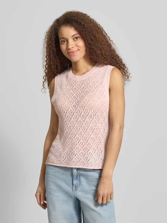 Zdjęcie produktu Bezrękawnik o kroju regular fit z okrągłym dekoltem model 'SUNNY' Only Jasnoróżowy
